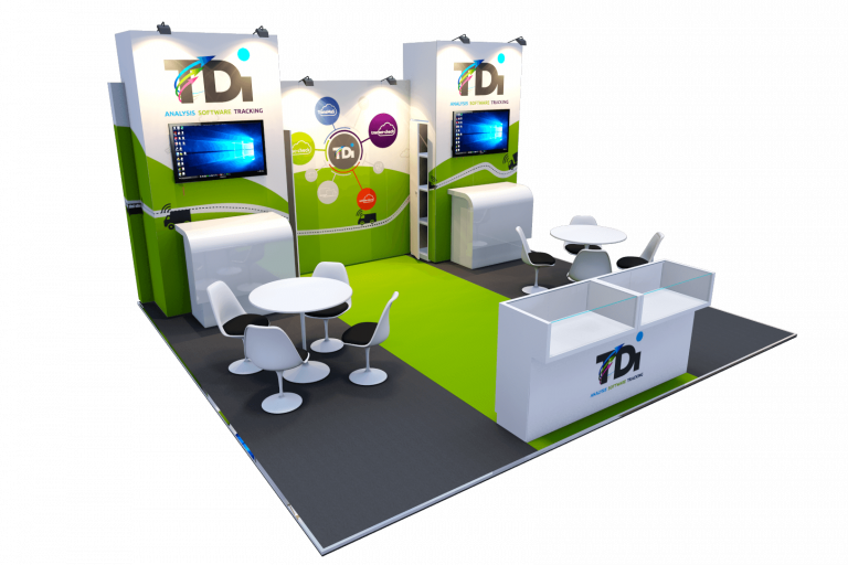 Hybrid exhibition stand for TDI